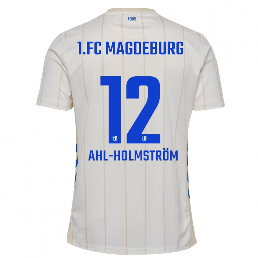 Danxen Kinder Alexander Ahl-Holmström #12 Weiß Blau Auswärtstrikot Trikot 2025/26 T-Shirt Österreich
