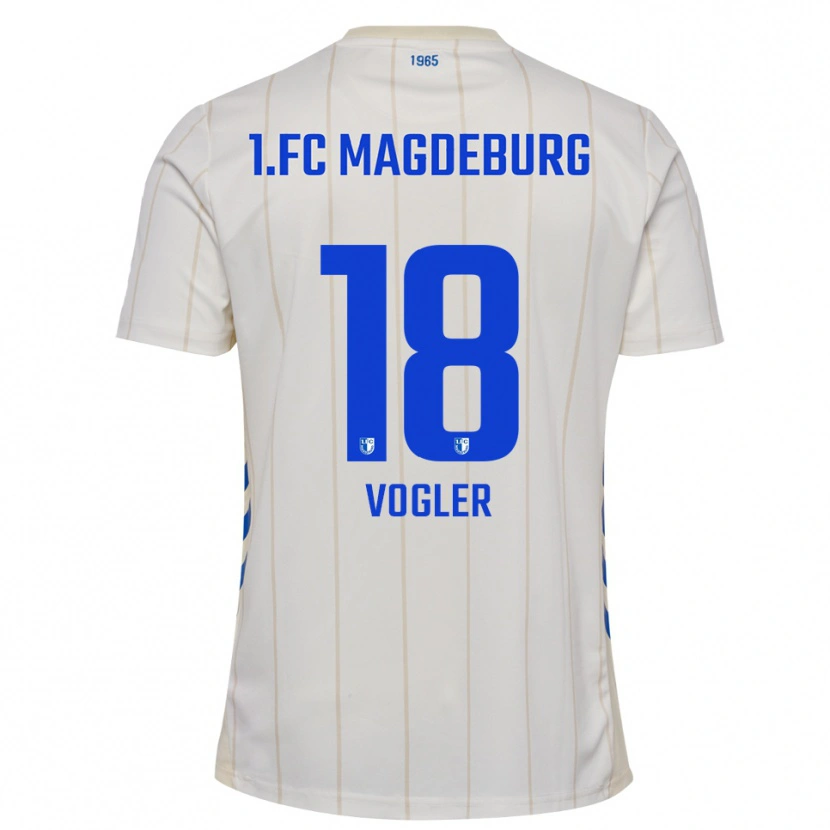 Danxen Kinder Felix Vogler #18 Weiß Blau Auswärtstrikot Trikot 2025/26 T-Shirt Österreich