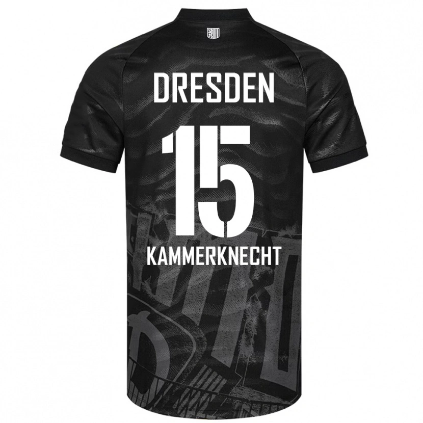 Danxen Kinder Claudio Kammerknecht #15 Schwarz Grau Auswärtstrikot Trikot 2025/26 T-Shirt Österreich