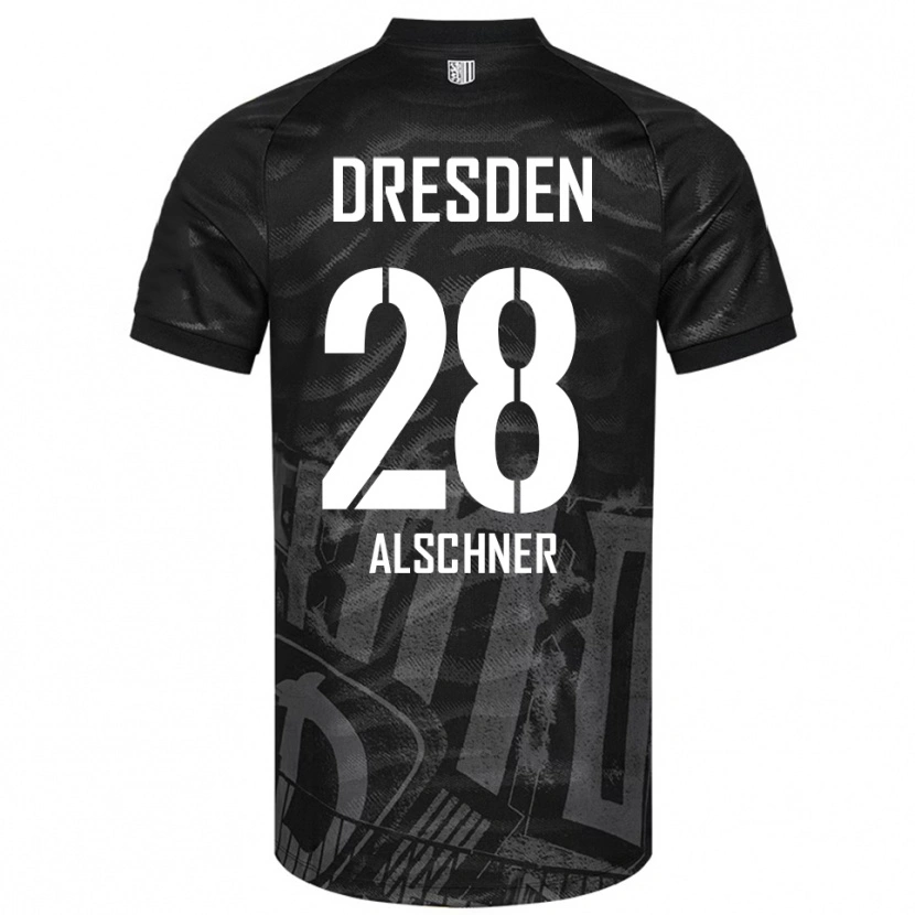 Danxen Kinder Felix Alschner #28 Schwarz Grau Auswärtstrikot Trikot 2025/26 T-Shirt Österreich