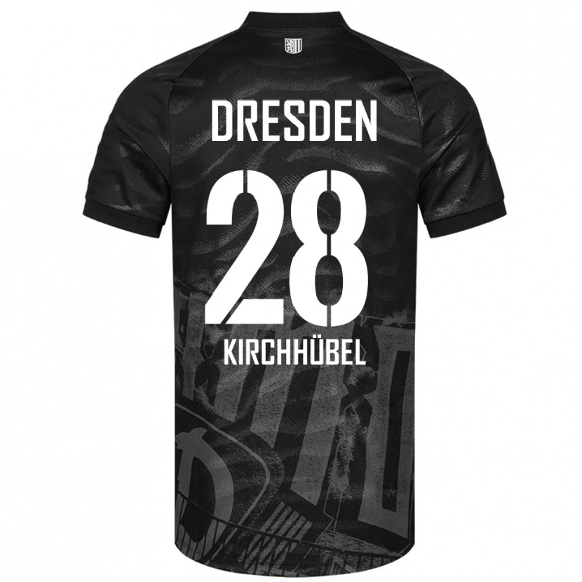 Danxen Kinder Willi Kirchhübel #28 Schwarz Grau Auswärtstrikot Trikot 2025/26 T-Shirt Österreich