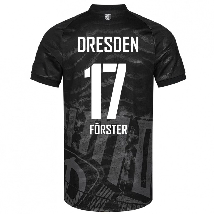 Danxen Kinder Collin Förster #17 Schwarz Grau Auswärtstrikot Trikot 2025/26 T-Shirt Österreich