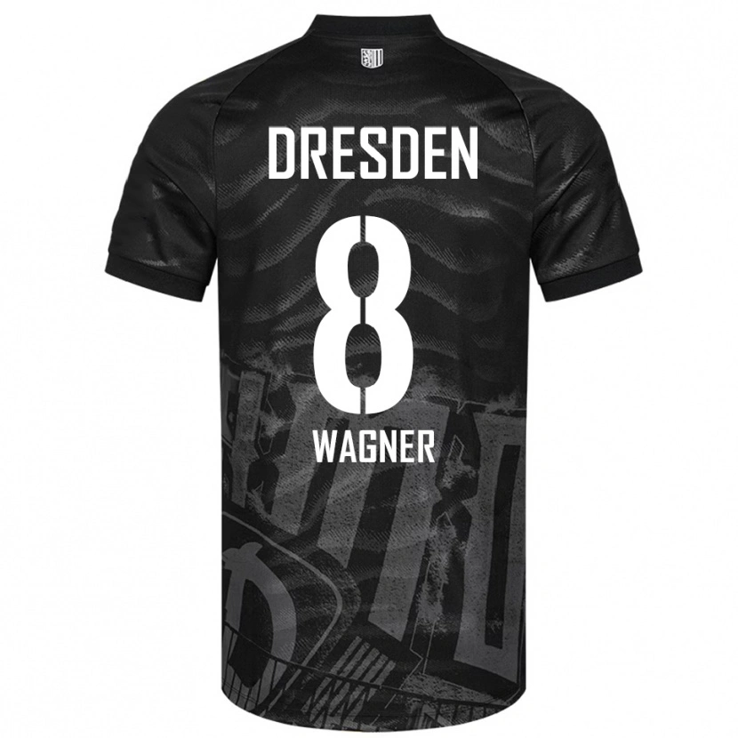 Danxen Kinder Robert Wagner #8 Schwarz Grau Auswärtstrikot Trikot 2025/26 T-Shirt Österreich