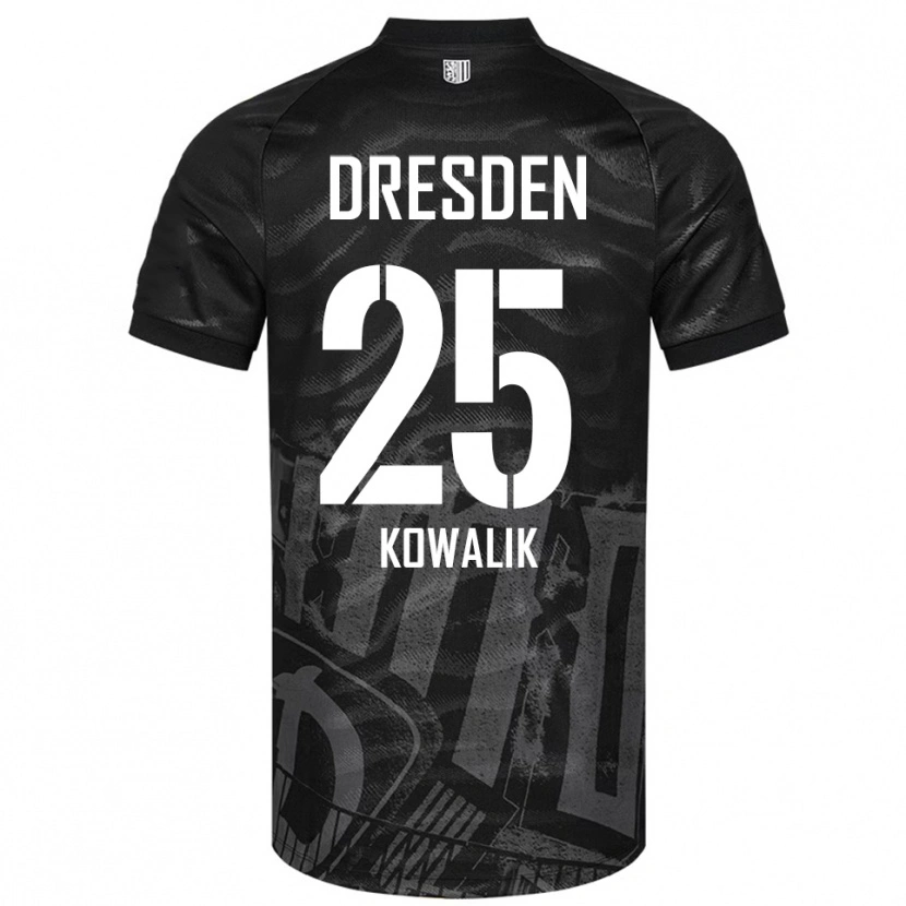 Danxen Kinder Ignacy Kowalik #25 Schwarz Grau Auswärtstrikot Trikot 2025/26 T-Shirt Österreich