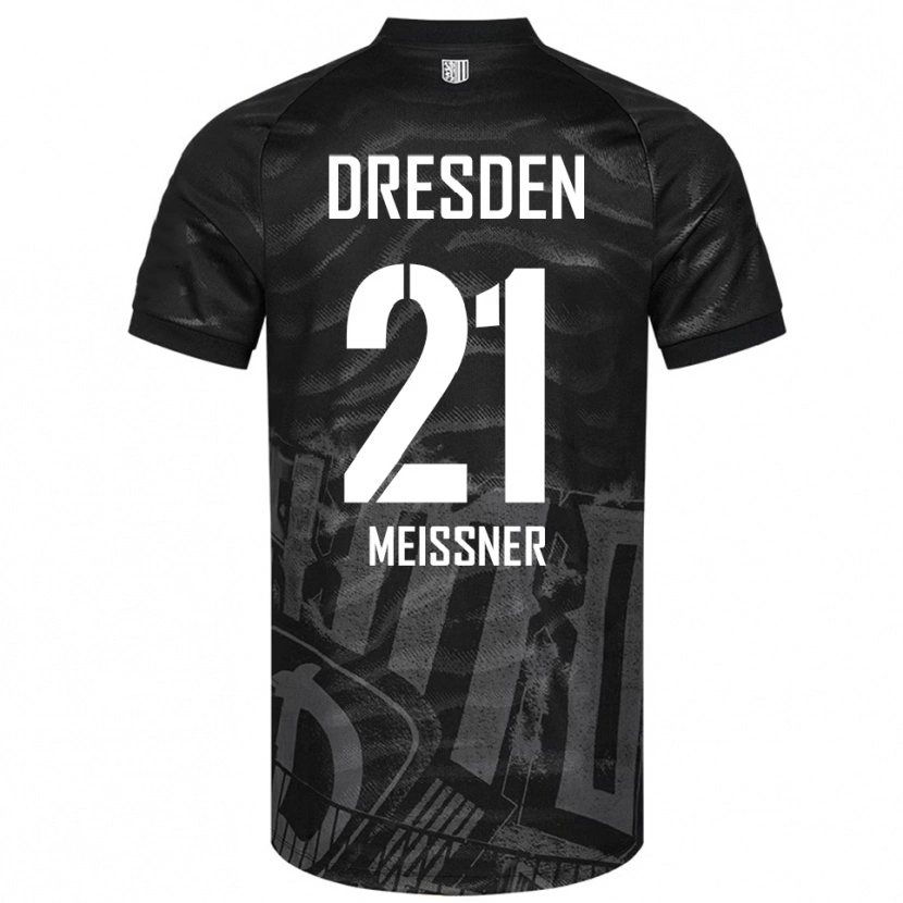 Danxen Kinder Robin Meißner #21 Schwarz Grau Auswärtstrikot Trikot 2025/26 T-Shirt Österreich