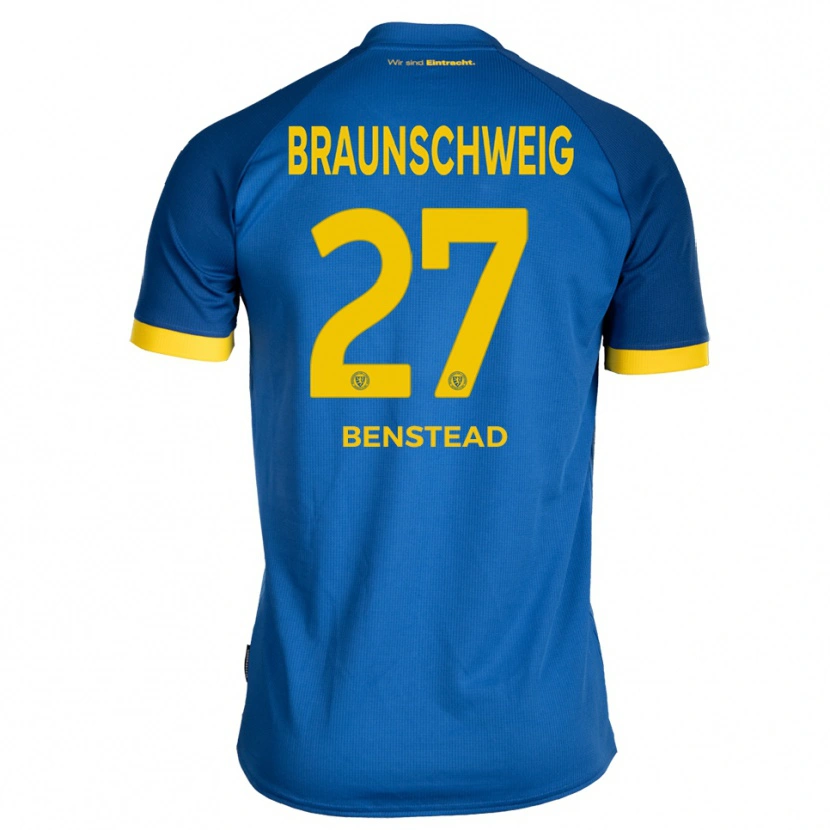 Danxen Kinder Jakob Benstead #27 Königsblau Gelb Auswärtstrikot Trikot 2025/26 T-Shirt Österreich