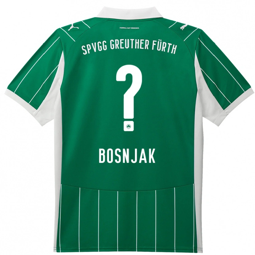 Danxen Kinder Petar Bosnjak #0 Grün Weiß Auswärtstrikot Trikot 2025/26 T-Shirt Österreich