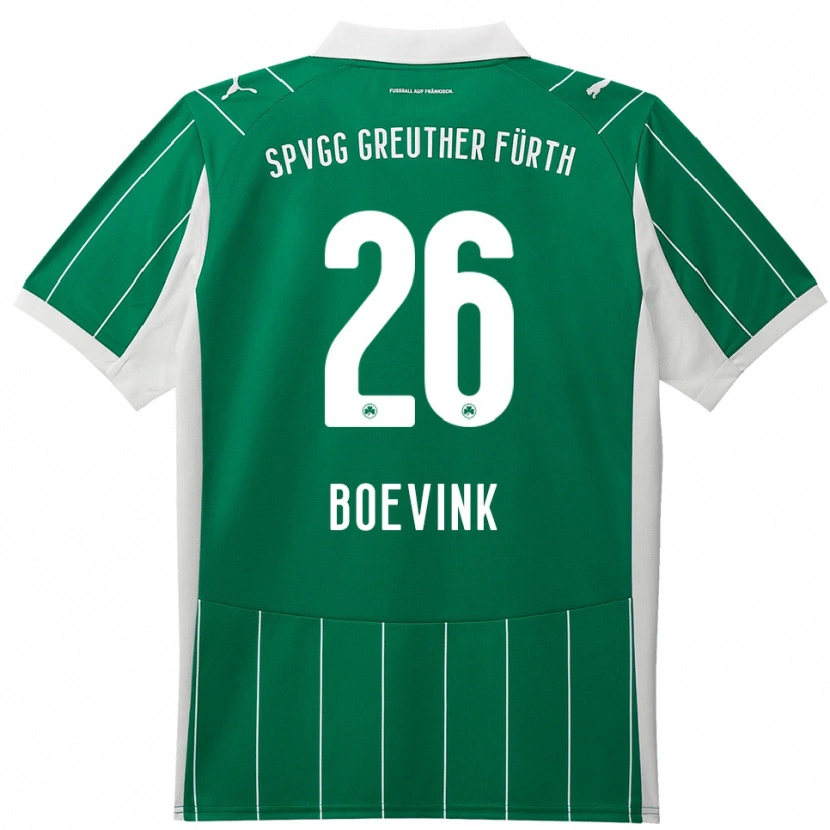 Danxen Kinder Pelle Boevink #26 Grün Weiß Auswärtstrikot Trikot 2025/26 T-Shirt Österreich