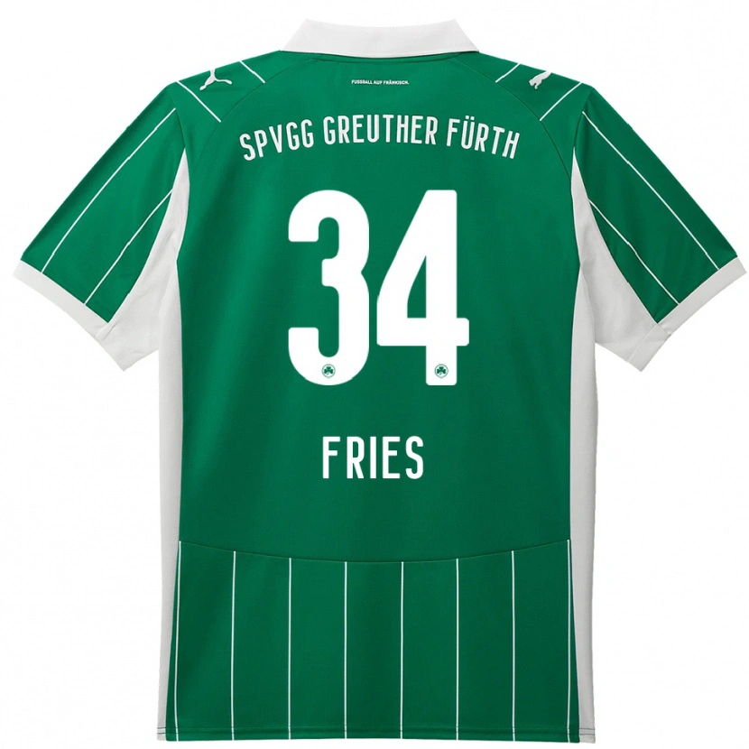 Danxen Kinder Marlon Fries #34 Grün Weiß Auswärtstrikot Trikot 2025/26 T-Shirt Österreich