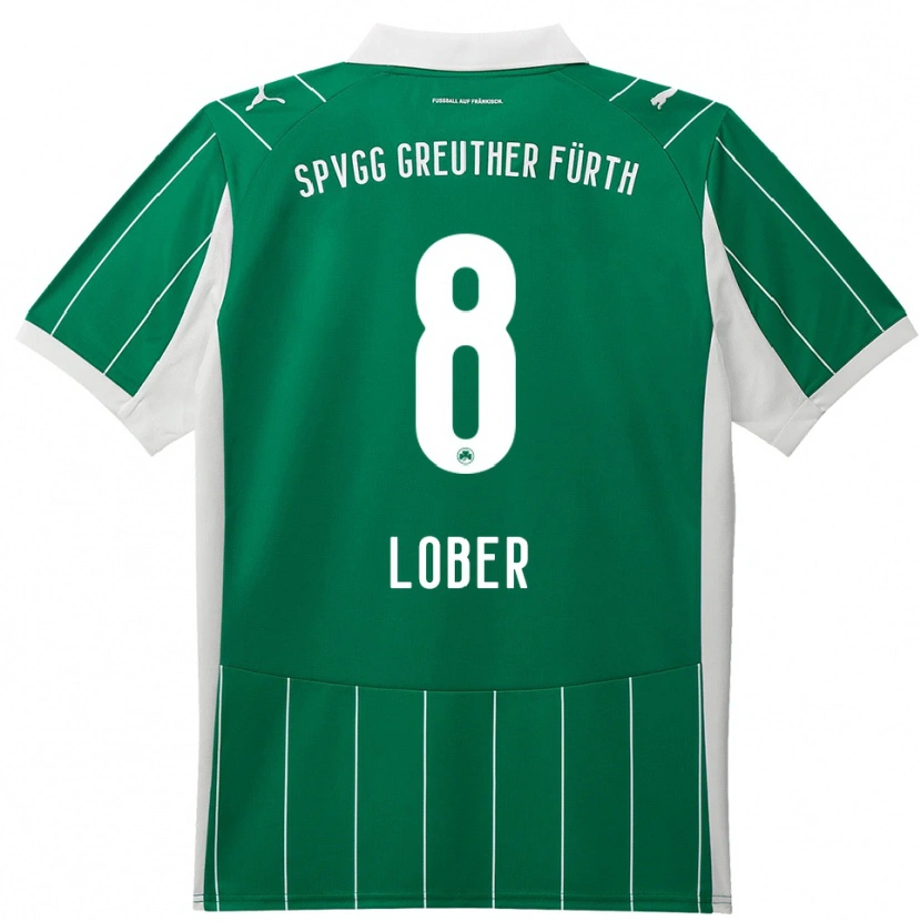 Danxen Kinder Jannik Lober #8 Grün Weiß Auswärtstrikot Trikot 2025/26 T-Shirt Österreich