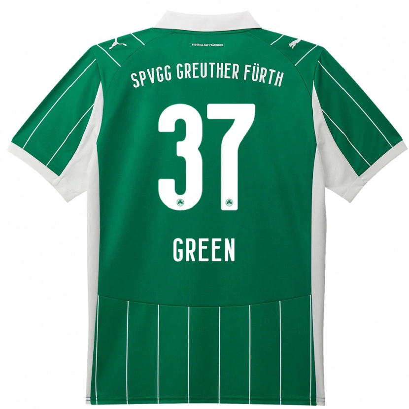 Danxen Kinder Julian Green #37 Grün Weiß Auswärtstrikot Trikot 2025/26 T-Shirt Österreich