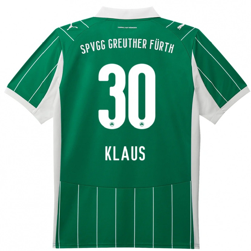 Danxen Kinder Felix Klaus #30 Grün Weiß Auswärtstrikot Trikot 2025/26 T-Shirt Österreich