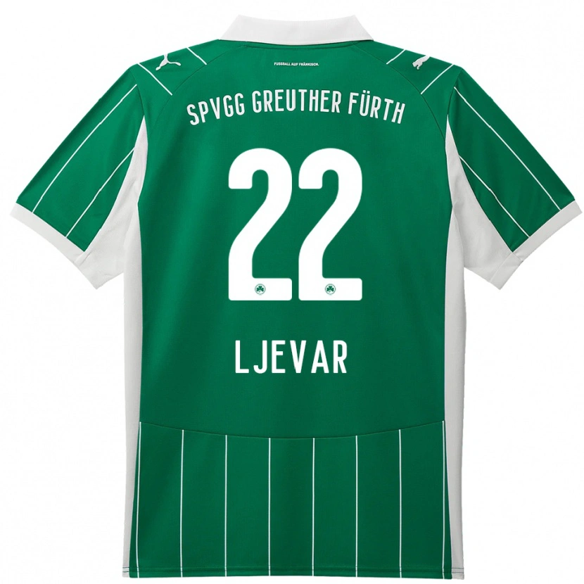 Danxen Kinder Nico Ljevar #22 Grün Weiß Auswärtstrikot Trikot 2025/26 T-Shirt Österreich