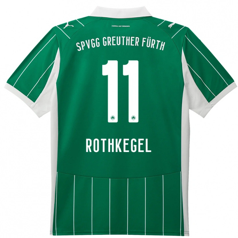 Danxen Kinder Henri Rothkegel #11 Grün Weiß Auswärtstrikot Trikot 2025/26 T-Shirt Österreich