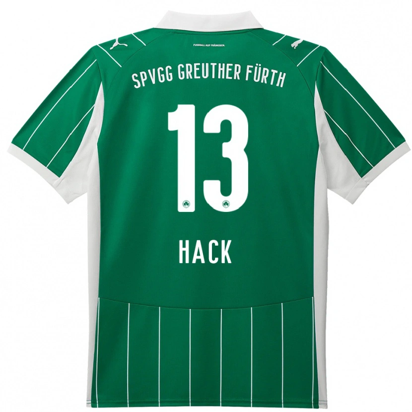 Danxen Kinder Philipp Hack #13 Grün Weiß Auswärtstrikot Trikot 2025/26 T-Shirt Österreich