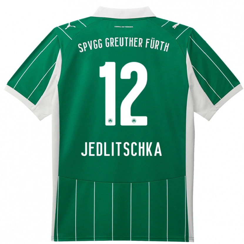 Danxen Kinder Moritz Jedlitschka #12 Grün Weiß Auswärtstrikot Trikot 2025/26 T-Shirt Österreich