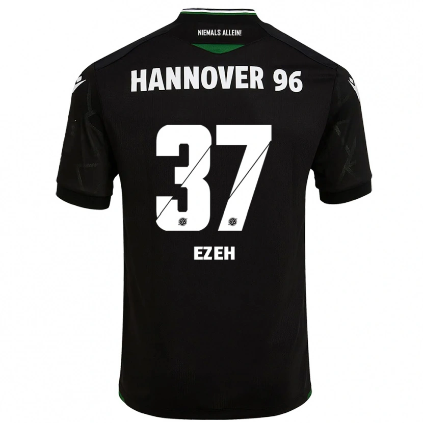 Danxen Kinder Brooklyn Ezeh #37 Schwarz Grün Auswärtstrikot Trikot 2025/26 T-Shirt Österreich