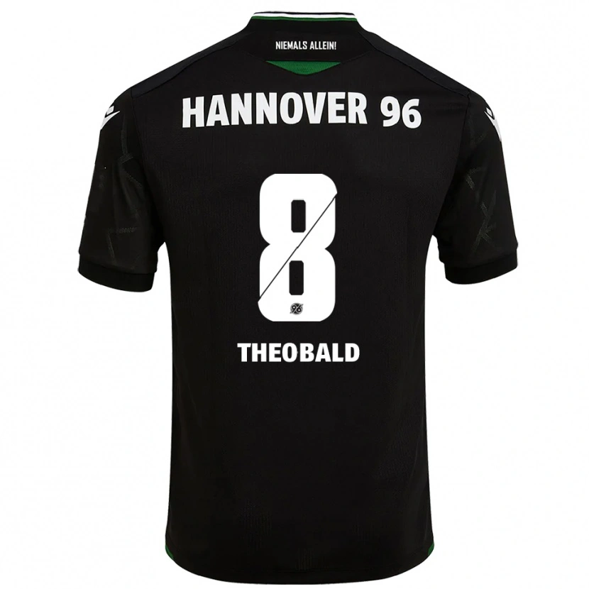 Danxen Kinder Lara Theobald #8 Schwarz Grün Auswärtstrikot Trikot 2025/26 T-Shirt Österreich