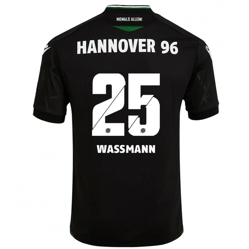 Danxen Kinder Isabel Waßmann #25 Schwarz Grün Auswärtstrikot Trikot 2025/26 T-Shirt Österreich