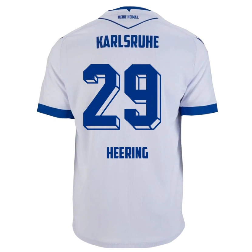 Danxen Kinder Simon Heering #29 Weiß Blau Auswärtstrikot Trikot 2025/26 T-Shirt Österreich