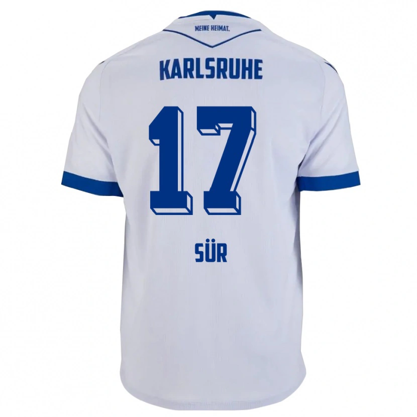 Danxen Kinder Devin Sür #17 Weiß Blau Auswärtstrikot Trikot 2025/26 T-Shirt Österreich