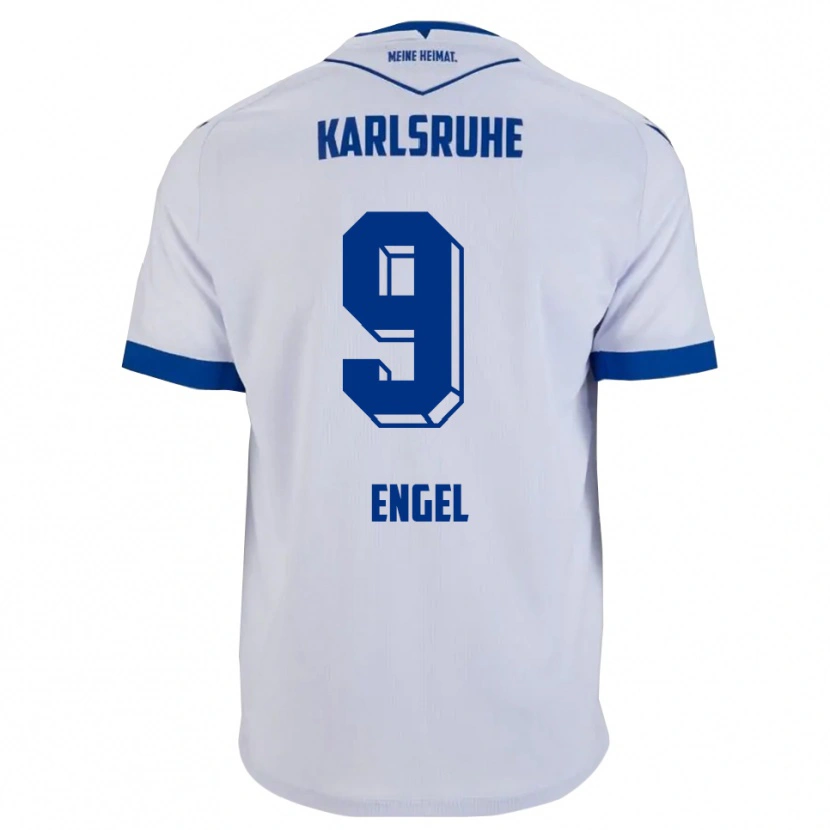 Danxen Kinder Nico Engel #9 Weiß Blau Auswärtstrikot Trikot 2025/26 T-Shirt Österreich