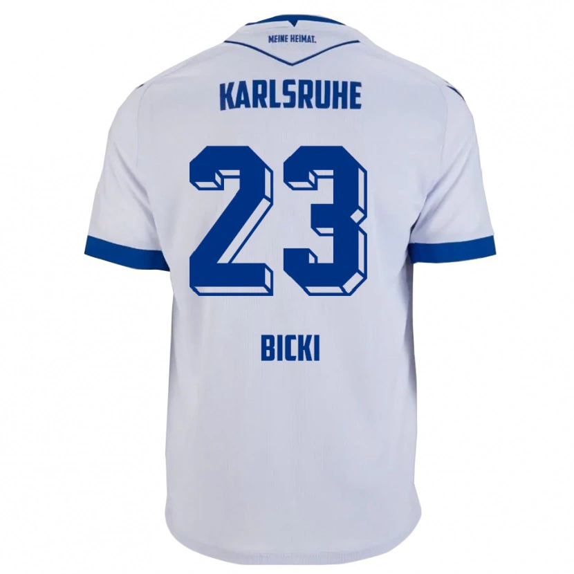 Danxen Kinder Bekem Bicki #23 Weiß Blau Auswärtstrikot Trikot 2025/26 T-Shirt Österreich