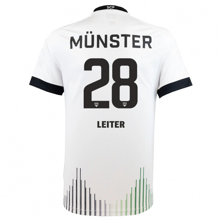 Danxen Kinder Ben Leiter #28 Weiß Schwarz Auswärtstrikot Trikot 2025/26 T-Shirt Österreich