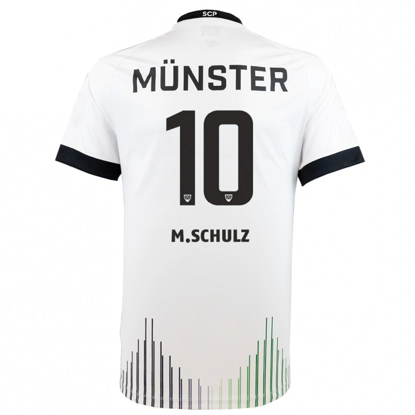 Danxen Kinder Marvin Schulz #10 Weiß Schwarz Auswärtstrikot Trikot 2025/26 T-Shirt Österreich