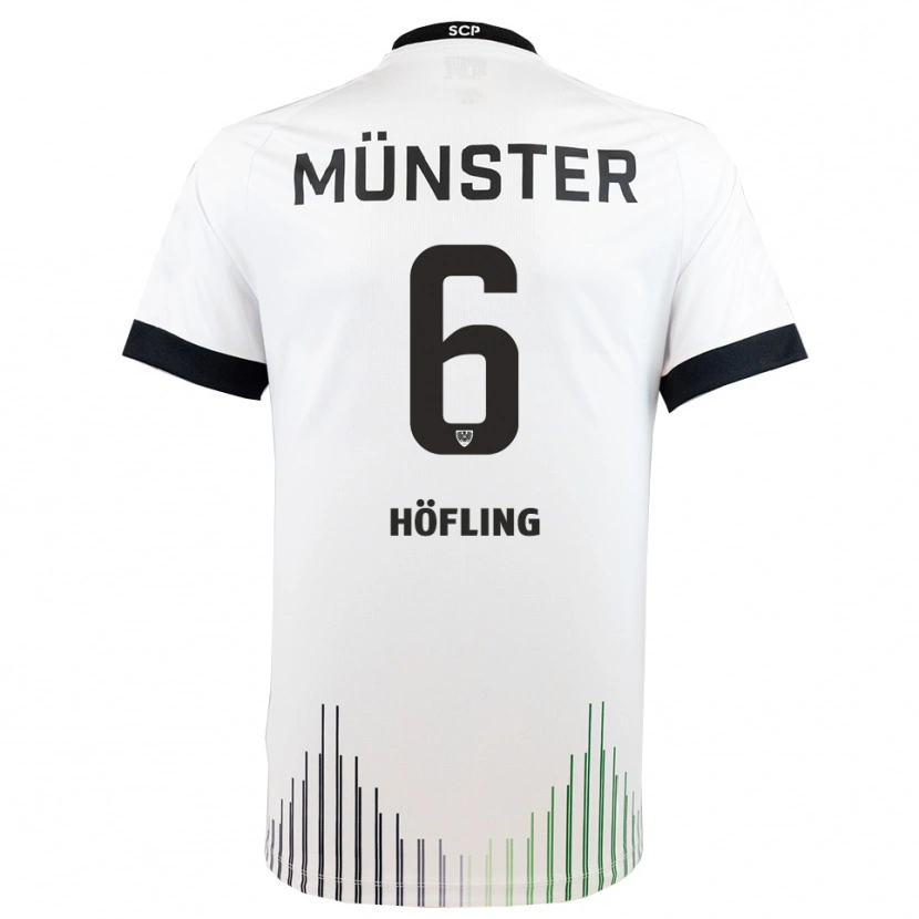 Danxen Kinder Till Höfling #6 Weiß Schwarz Auswärtstrikot Trikot 2025/26 T-Shirt Österreich