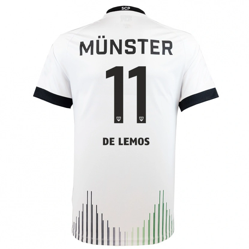 Danxen Kinder Emmanuel De Lemos #11 Weiß Schwarz Auswärtstrikot Trikot 2025/26 T-Shirt Österreich