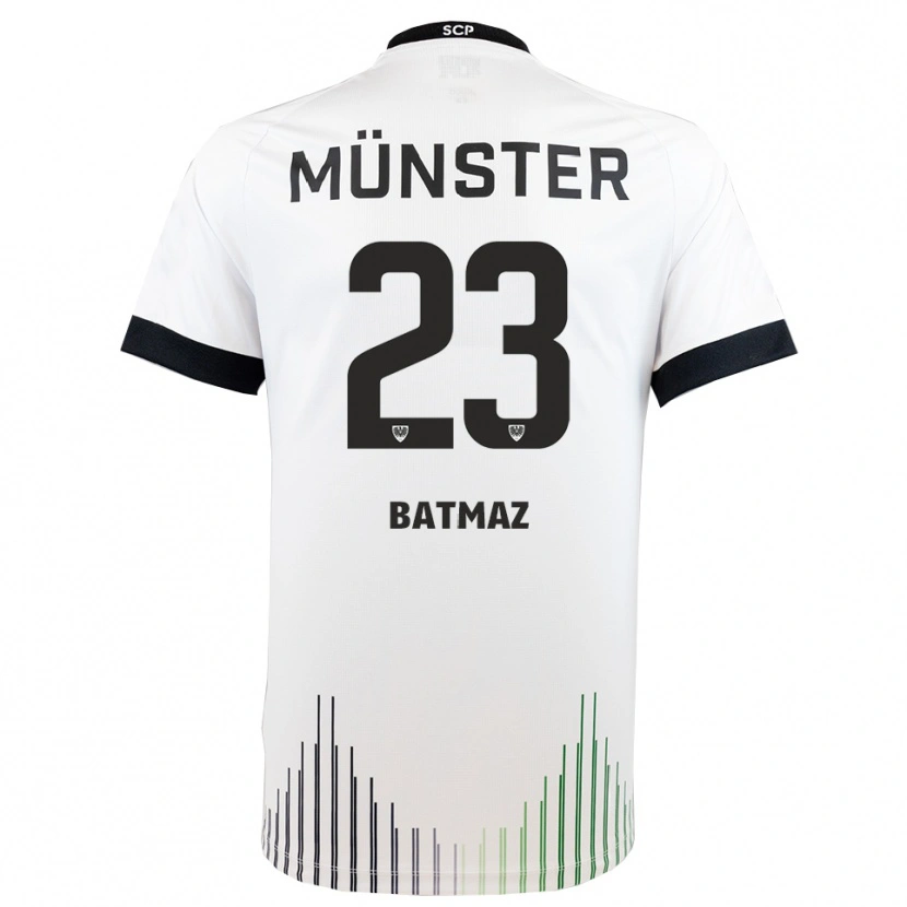 Danxen Kinder Malik Batmaz #23 Weiß Schwarz Auswärtstrikot Trikot 2025/26 T-Shirt Österreich
