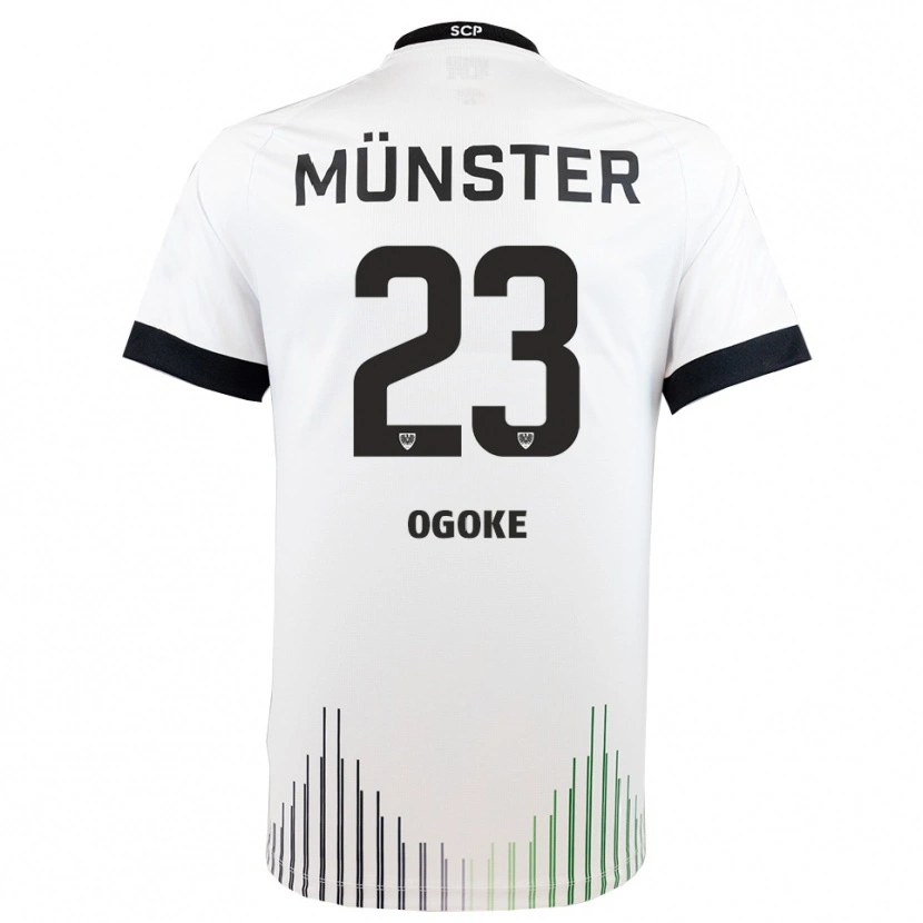 Danxen Kinder Desmond Ogoke #23 Weiß Schwarz Auswärtstrikot Trikot 2025/26 T-Shirt Österreich