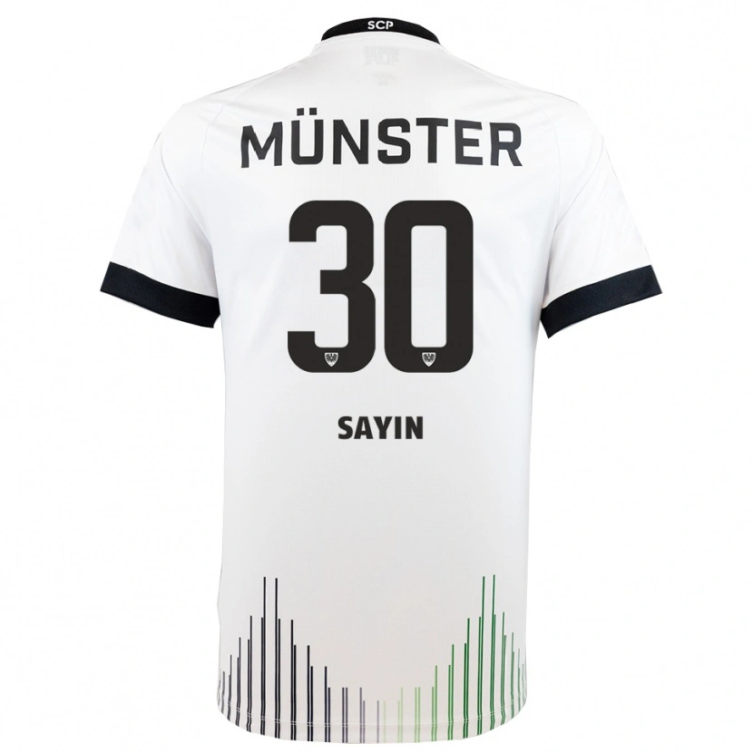 Danxen Kinder Melih Sayin #30 Weiß Schwarz Auswärtstrikot Trikot 2025/26 T-Shirt Österreich