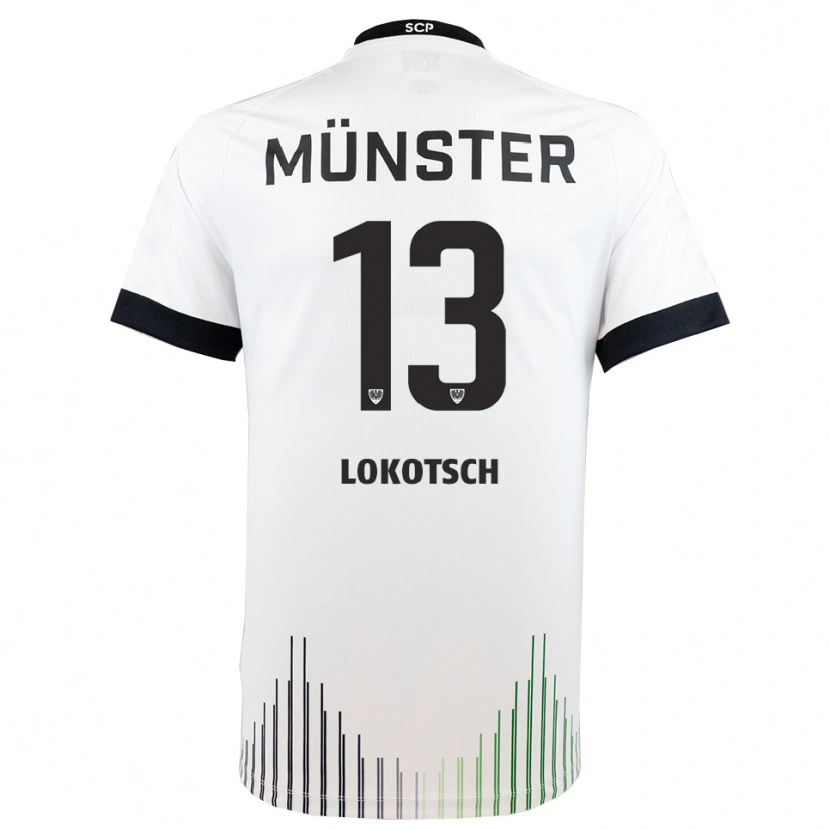 Danxen Kinder Lars Lokotsch #13 Weiß Schwarz Auswärtstrikot Trikot 2025/26 T-Shirt Österreich