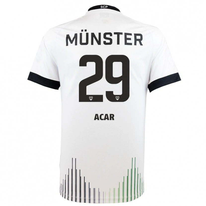 Danxen Kinder Ryan Acar #29 Weiß Schwarz Auswärtstrikot Trikot 2025/26 T-Shirt Österreich