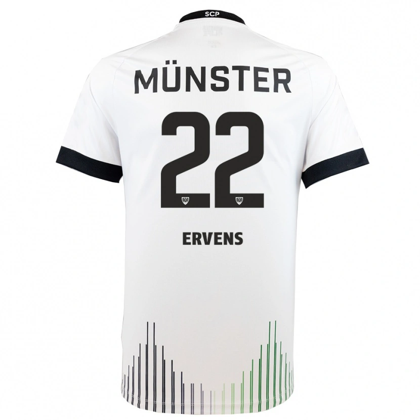 Danxen Kinder Paul Ervens #22 Weiß Schwarz Auswärtstrikot Trikot 2025/26 T-Shirt Österreich