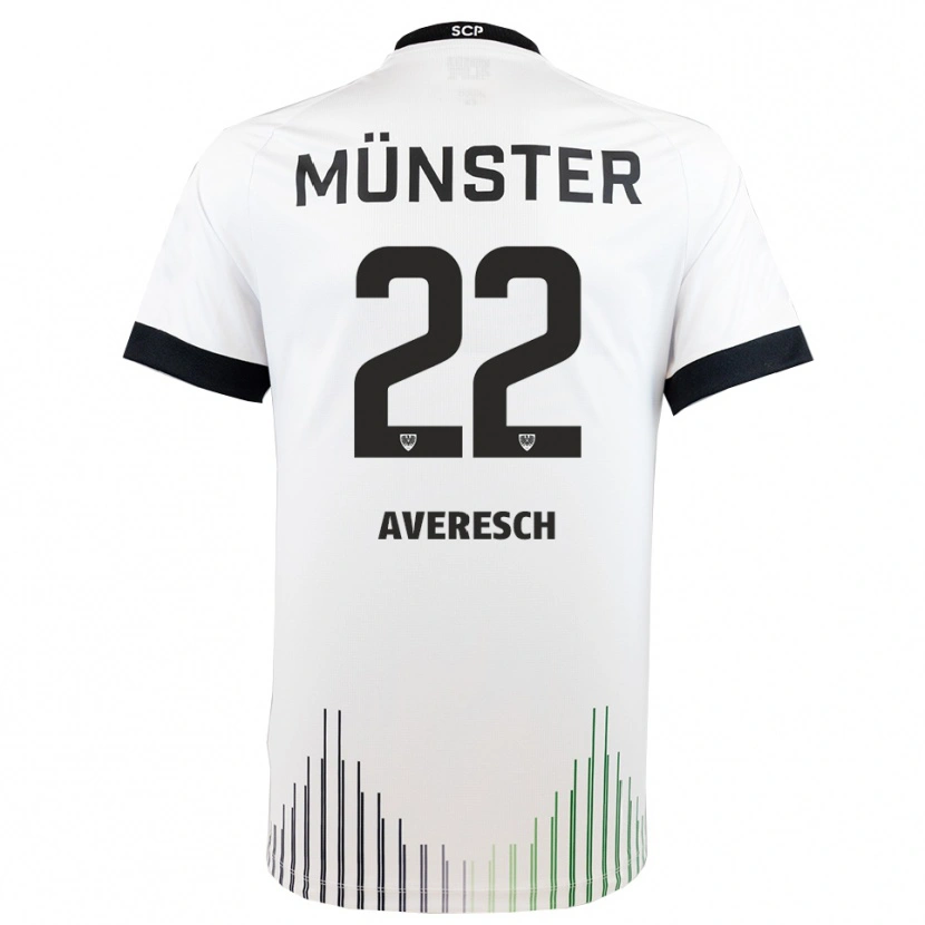 Danxen Kinder Noah Averesch #22 Weiß Schwarz Auswärtstrikot Trikot 2025/26 T-Shirt Österreich