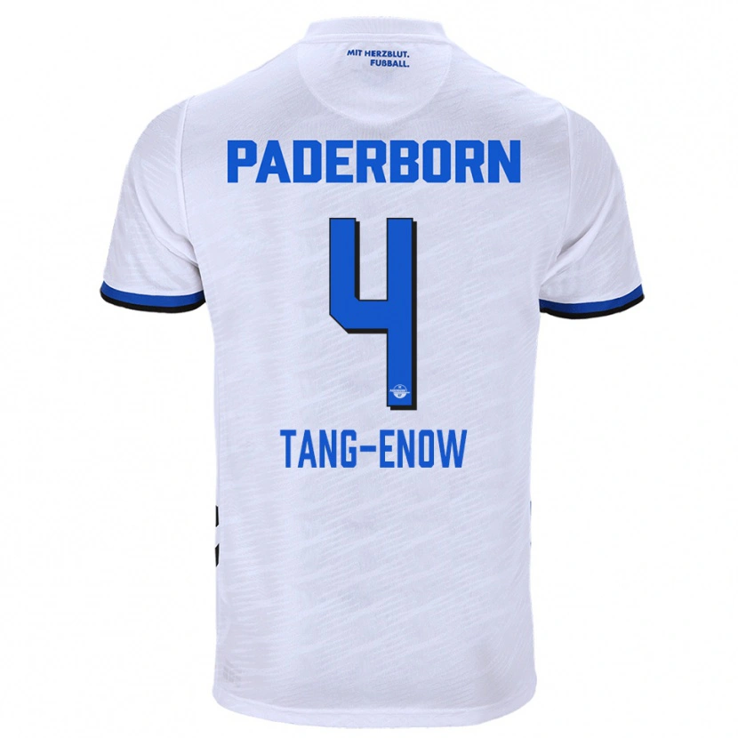 Danxen Kinder Jason Tang-Enow #4 Weiß Blau Auswärtstrikot Trikot 2025/26 T-Shirt Österreich