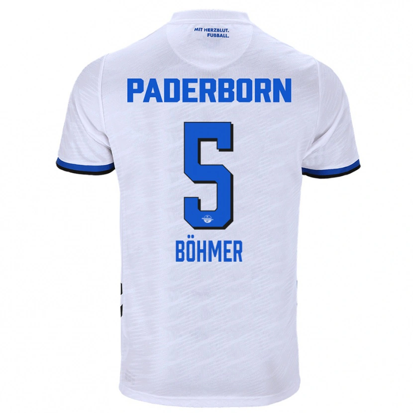 Danxen Kinder Tim Böhmer #5 Weiß Blau Auswärtstrikot Trikot 2025/26 T-Shirt Österreich