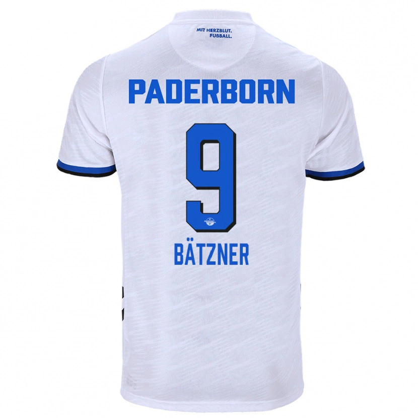 Danxen Kinder Nick Bätzner #9 Weiß Blau Auswärtstrikot Trikot 2025/26 T-Shirt Österreich