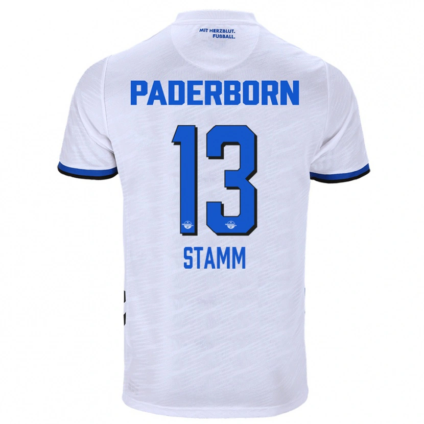 Danxen Kinder David Stamm #13 Weiß Blau Auswärtstrikot Trikot 2025/26 T-Shirt Österreich