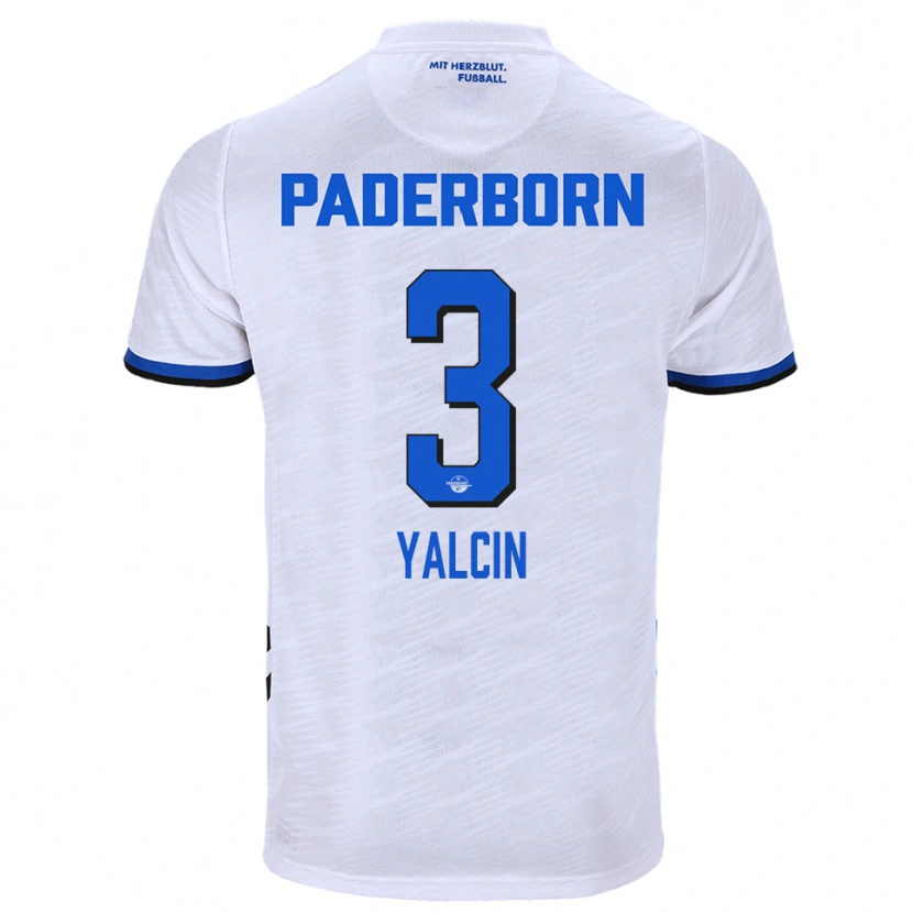 Danxen Kinder Kerem Yalcin #3 Weiß Blau Auswärtstrikot Trikot 2025/26 T-Shirt Österreich