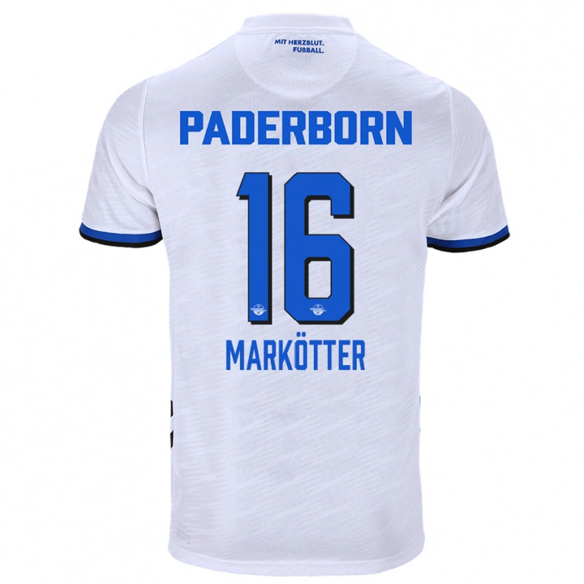 Danxen Kinder Jonah Markötter #16 Weiß Blau Auswärtstrikot Trikot 2025/26 T-Shirt Österreich