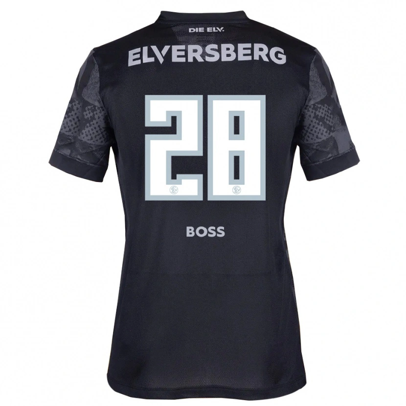 Danxen Kinder Tim Boss #28 Schwarz Grau Auswärtstrikot Trikot 2025/26 T-Shirt Österreich