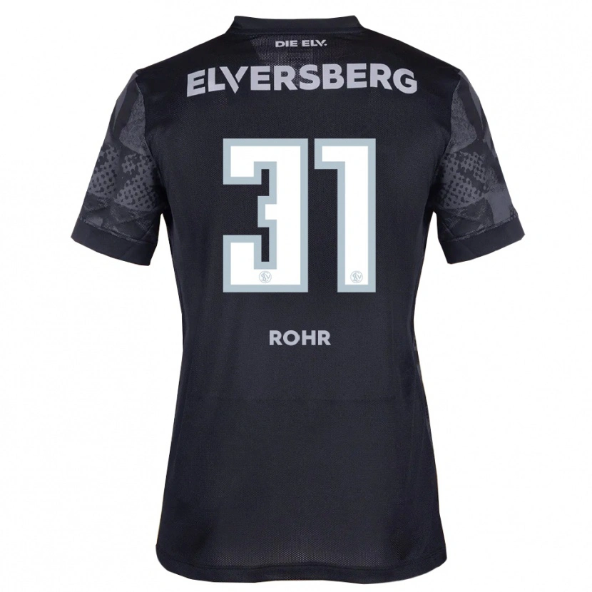 Danxen Kinder Maximilian Rohr #31 Schwarz Grau Auswärtstrikot Trikot 2025/26 T-Shirt Österreich