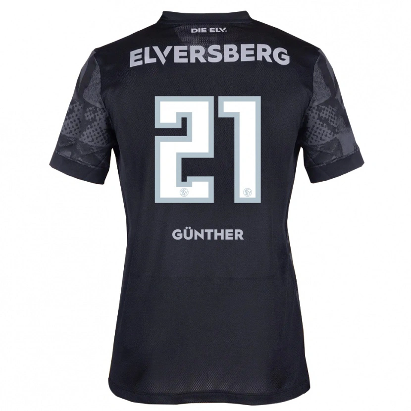 Danxen Kinder Lasse Günther #21 Schwarz Grau Auswärtstrikot Trikot 2025/26 T-Shirt Österreich