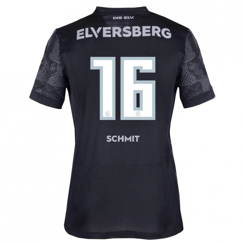 Danxen Kinder Leila Schmit #16 Schwarz Grau Auswärtstrikot Trikot 2025/26 T-Shirt Österreich