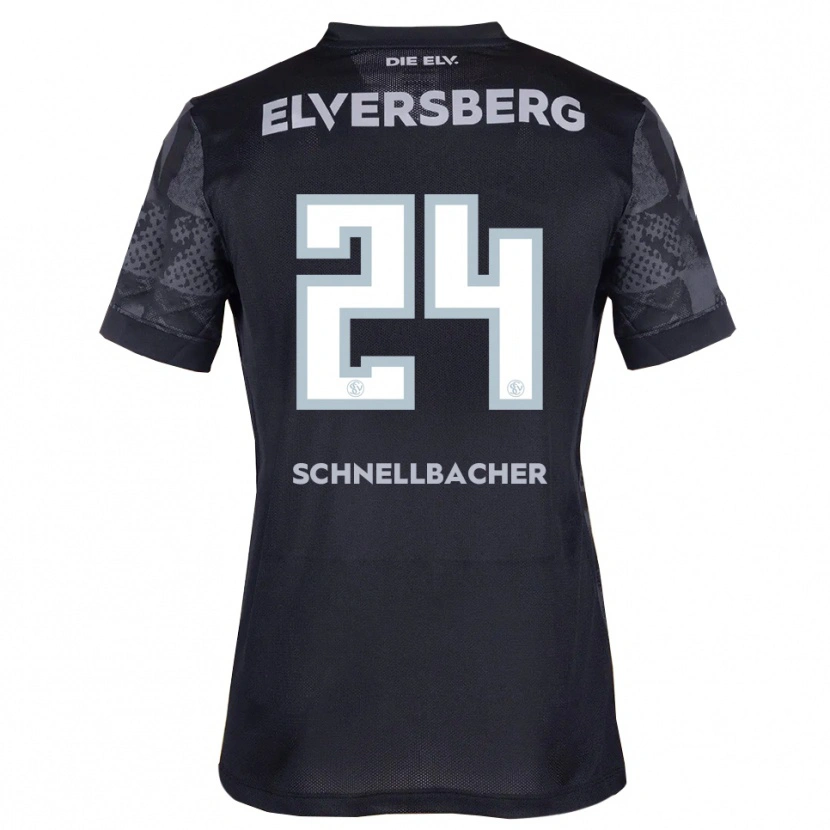 Danxen Kinder Luca Schnellbacher #24 Schwarz Grau Auswärtstrikot Trikot 2025/26 T-Shirt Österreich