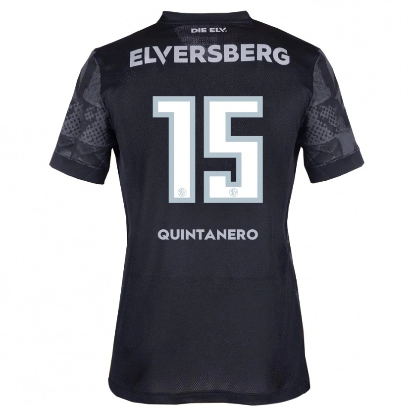 Danxen Kinder Paula Cochlovius Quintanero #15 Schwarz Grau Auswärtstrikot Trikot 2025/26 T-Shirt Österreich